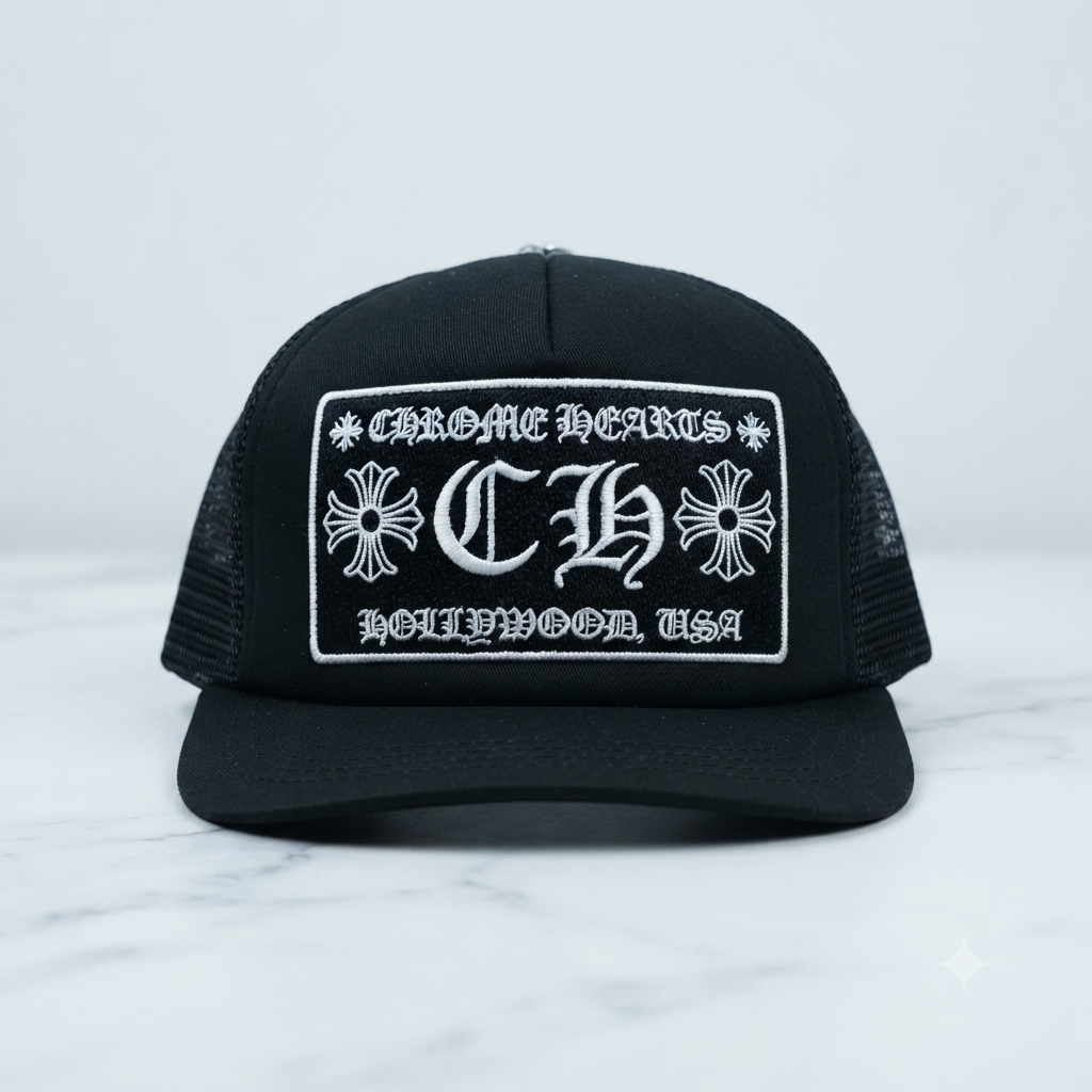 Maison IX | Hollywood Edition Trucker Hat - Black/White